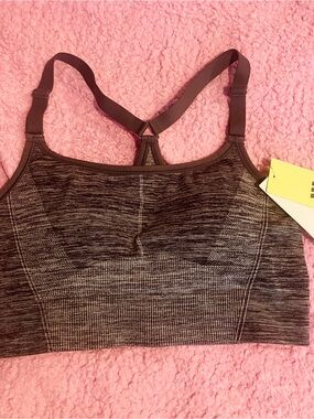 all in motion Heathered Charcoal Seamless Sports Bra